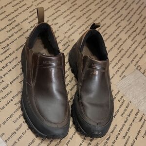 Merrell Men's Dark Brown Leather Slip-Ons